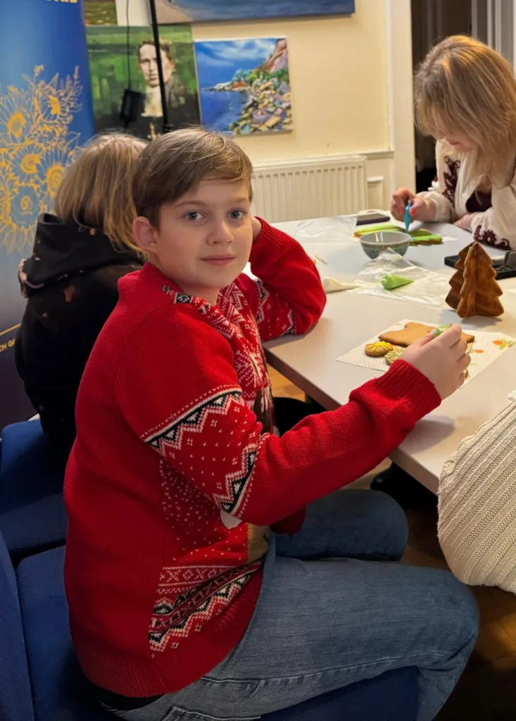In the art and craft room at Dutch Gable House
