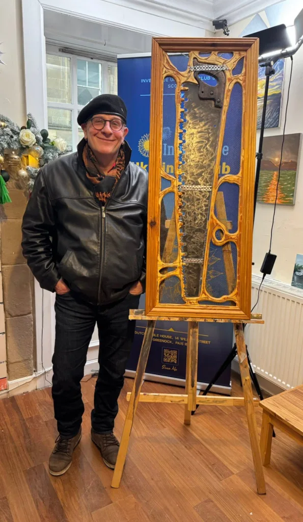 In the art and craft room at Dutch Gable House