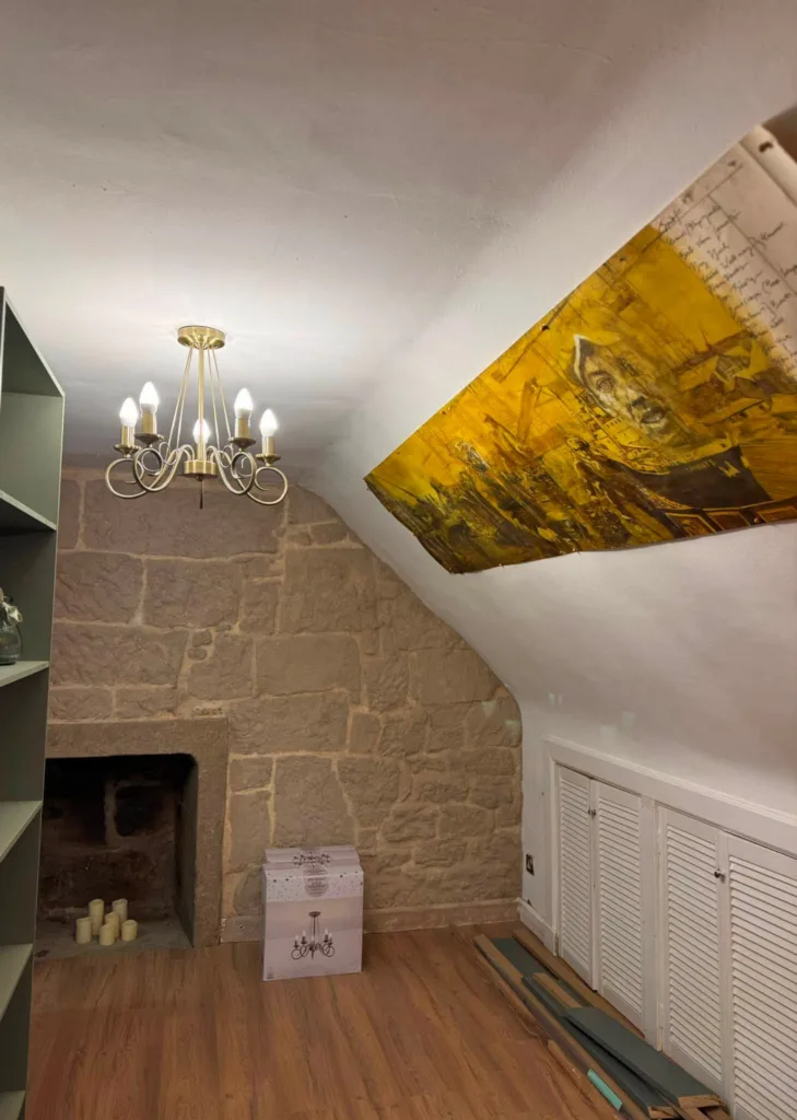 Inside the Ukrainian Library at Dutch Gable House