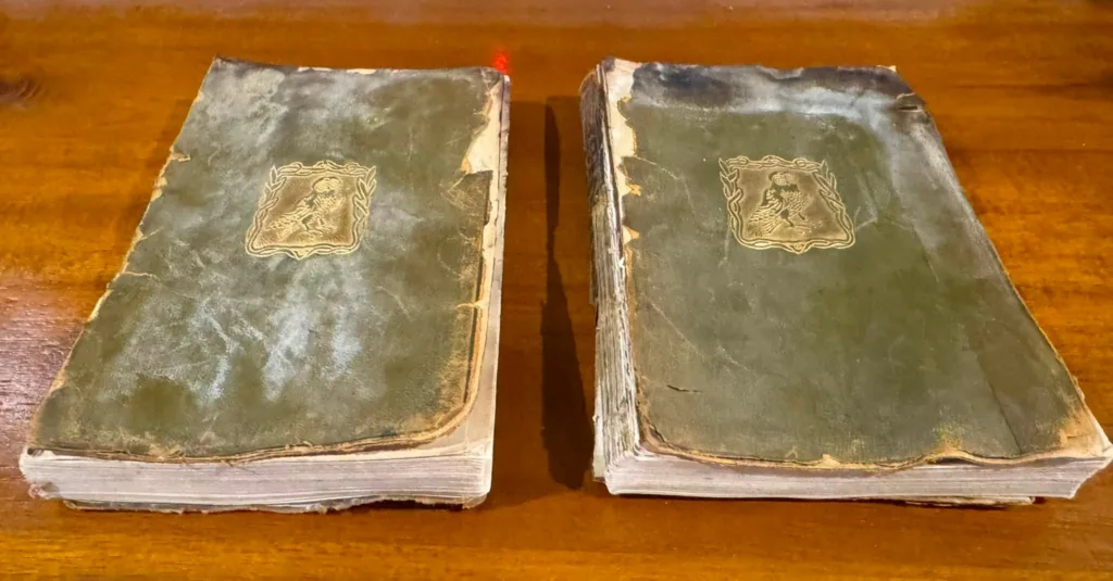Inside the Ukrainian Library at Dutch Gable House