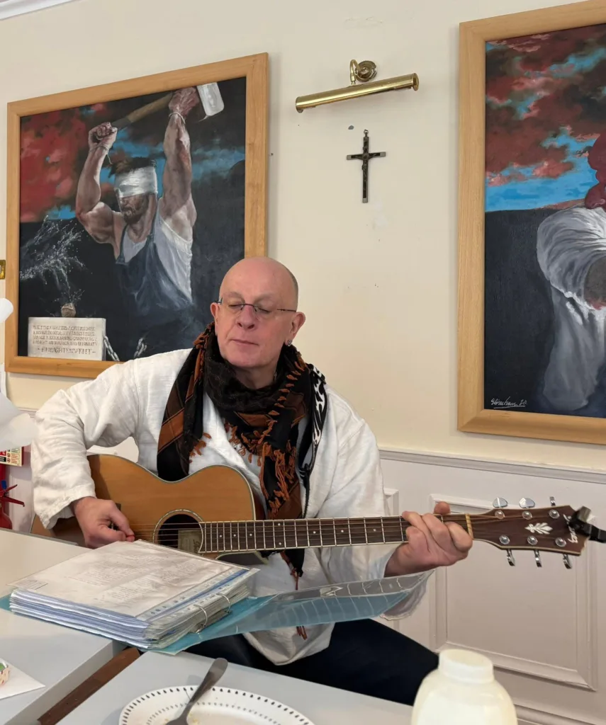 The music room at Dutch Gable House